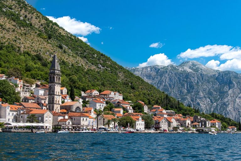 Perast town in  Montenegro