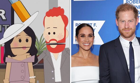 Meghan and Harry appeared in the American satirical animated series “South Park”