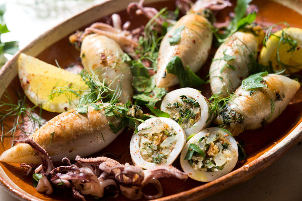 Stuffed squid